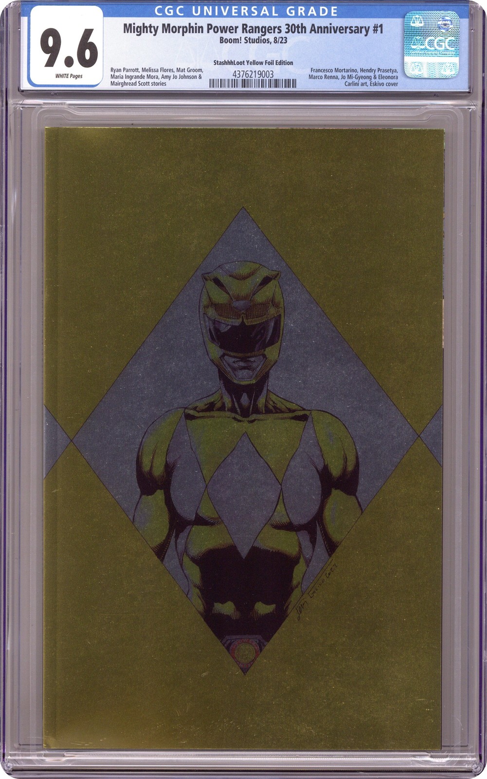 Mighty Morphin Power Rangers Speciale 30° Anniversario 1LOOT.F CGC 9.6 2023