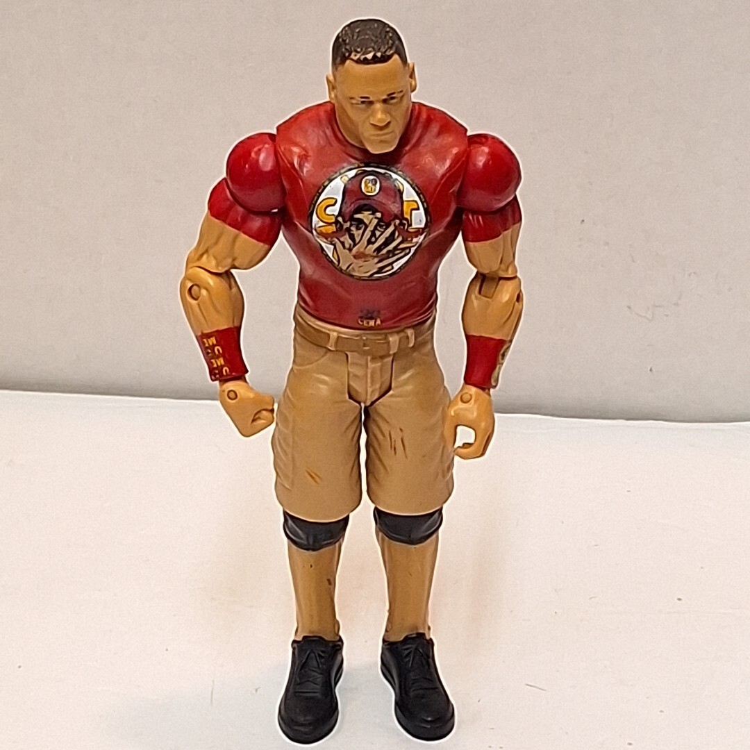 WWE John Cena Mattel Action Figure Maglietta Rossa Mai Arrendersi 6,5" 2013