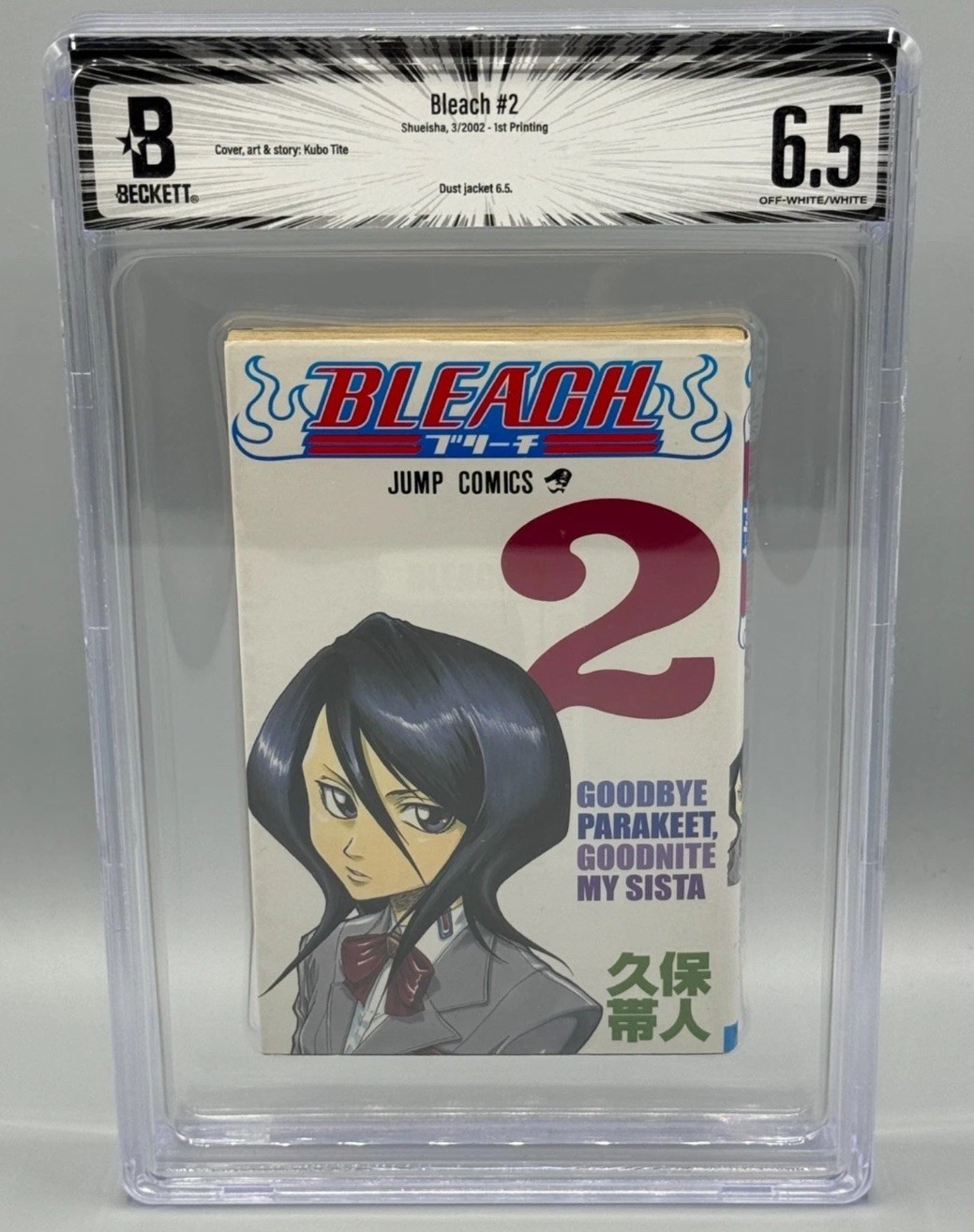 Bleach Vol 2 prima stampa Shuiesha Shonen Jump Manga fumetto 2002 BGS 6,5 CON DJ
