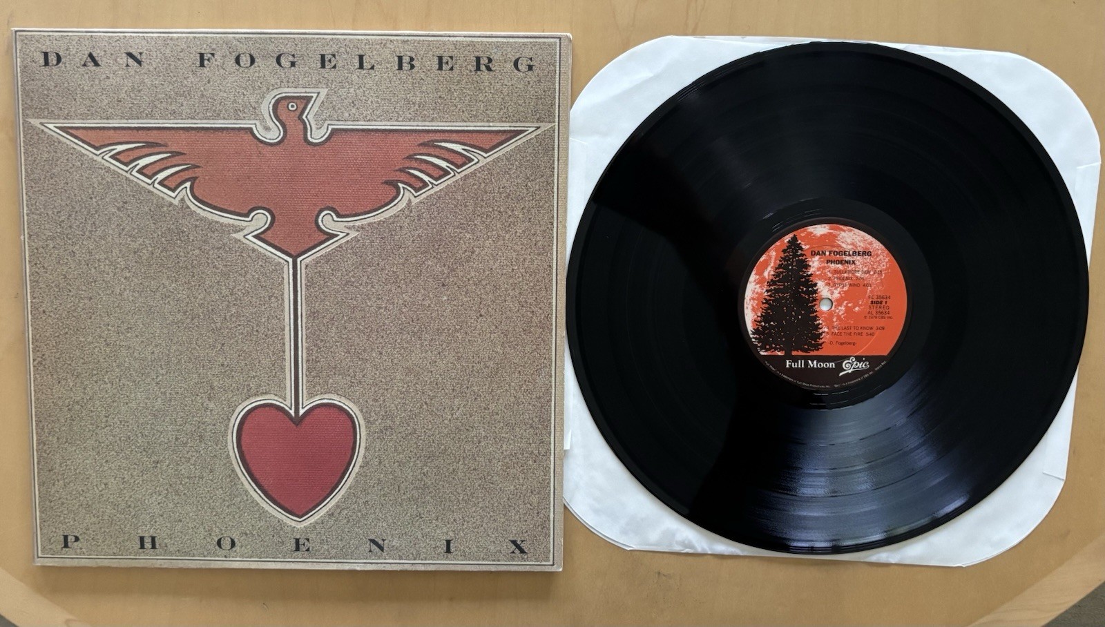 Dan Fogelberg Phoenix LP PROMO 1979 Full Moon FE 35634 Gatefold NM/EX Gold Stamp