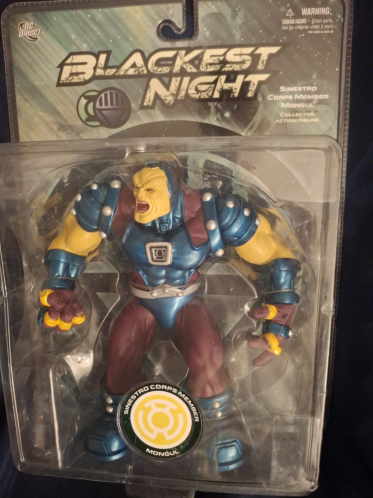 Sinestro Corps Member Mongul Action Figure Green Lantern Black Night DC Direct 