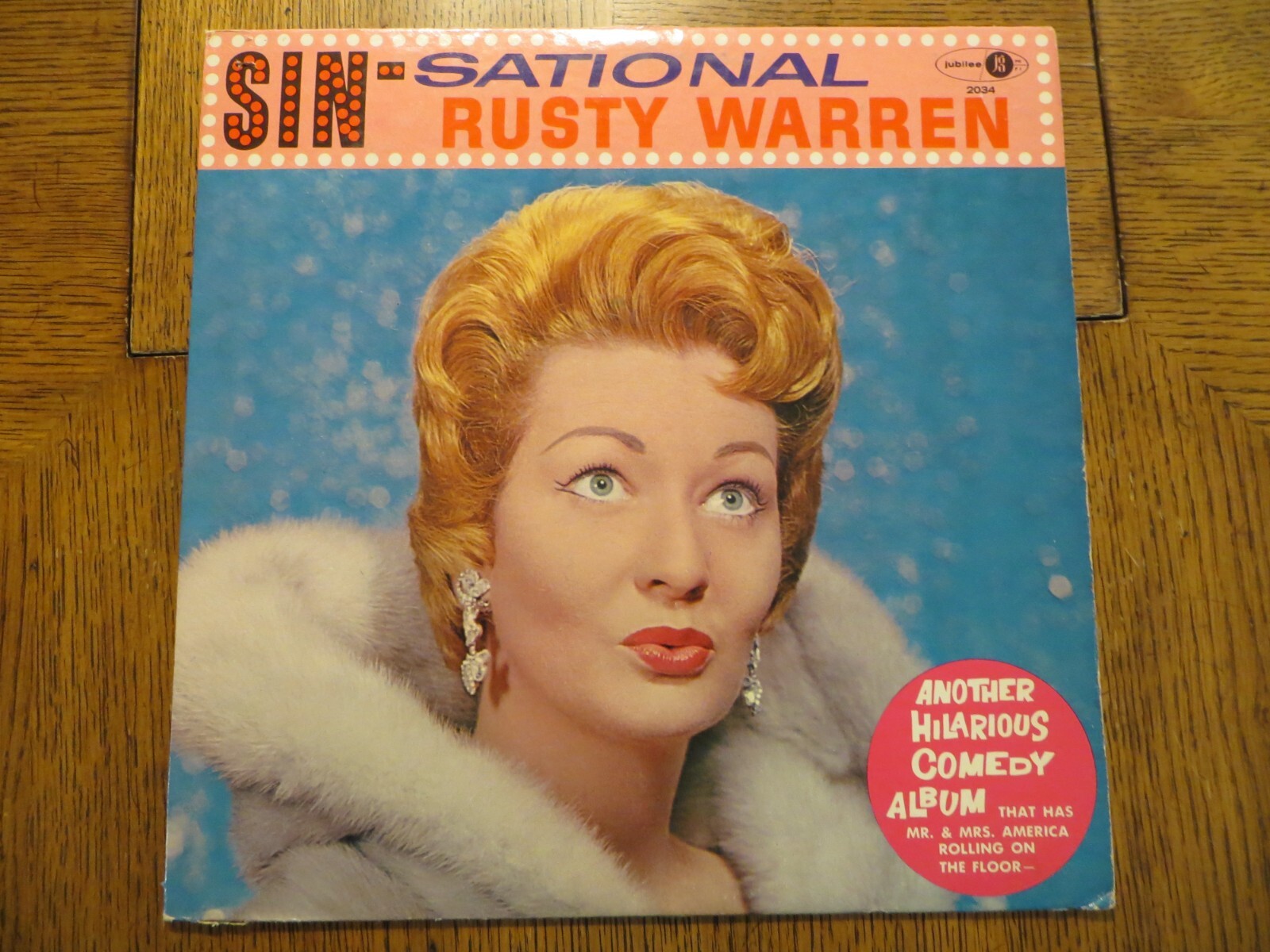 Rusty Warren – Sin-Sational - 1961 - Jubilee JGM 2034 Vinyl LP VG/VG+!!!