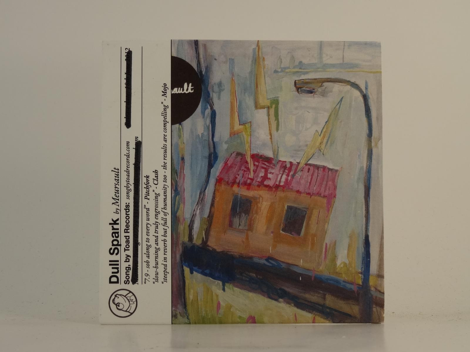 MEURSAULT DULL SPARK (H1) 2 Track Promo CD Single plus Card Sleeve SONG BY TOAD