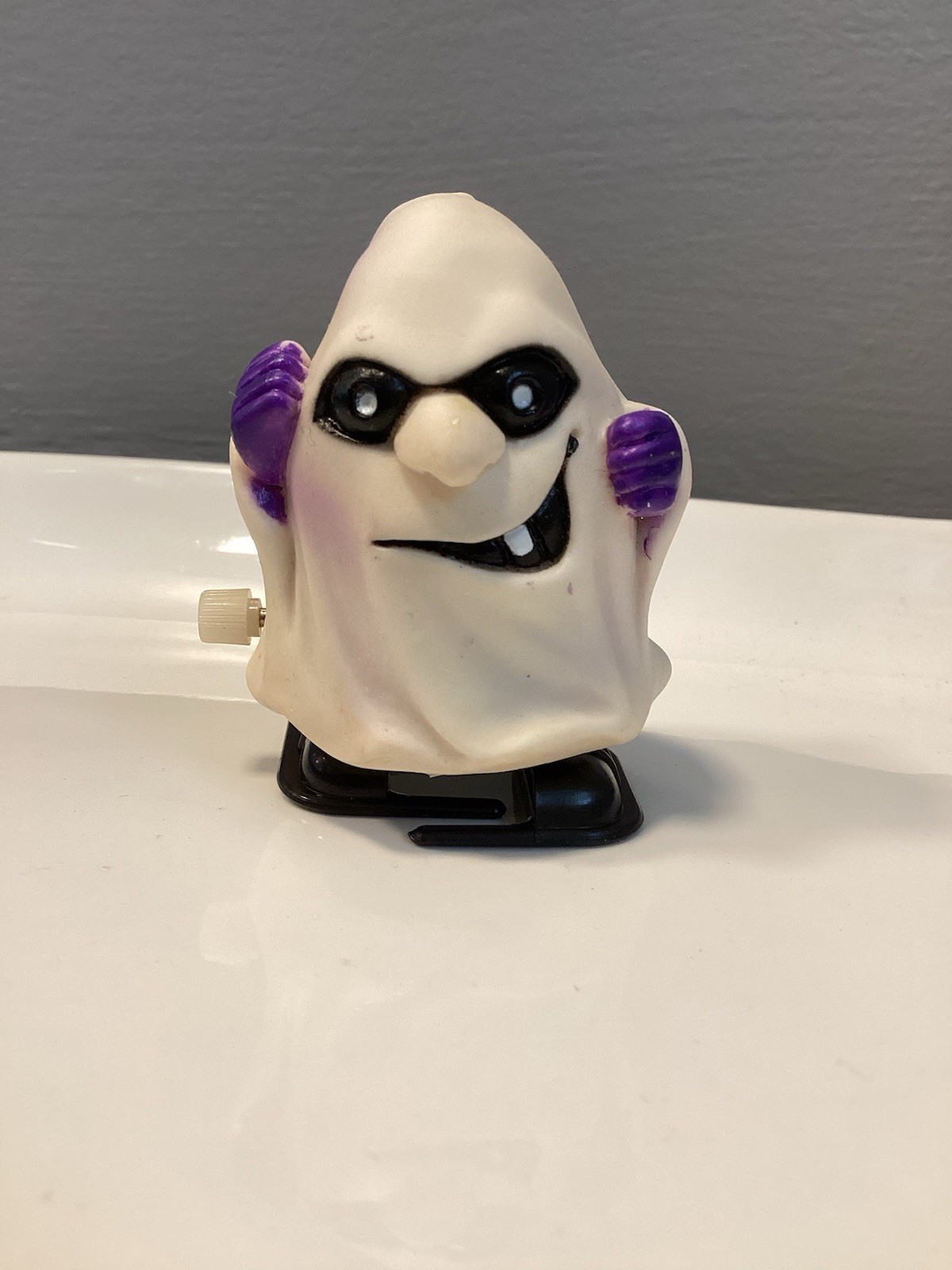 GHOST New-Ray 1988 WIND UP WALKING OOP raro giocattolo Halloween HTF