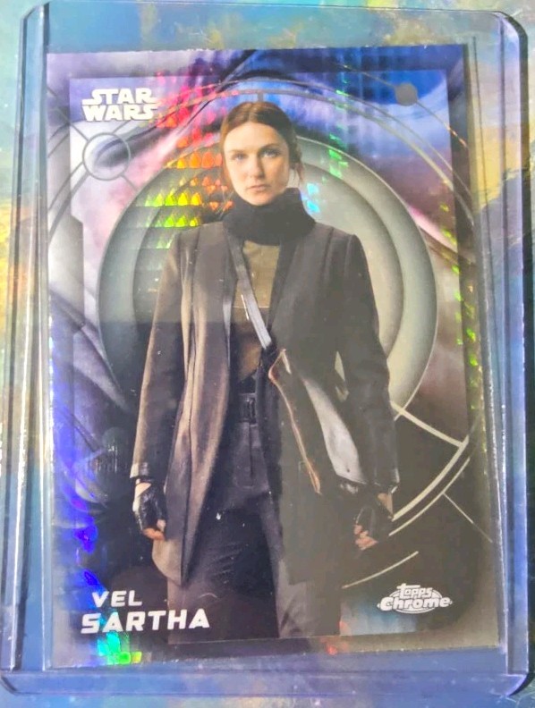 Topps Star Wars Chrome 2026 Vel Sartha #96 prisma rifrattore Andor Faye Marsay