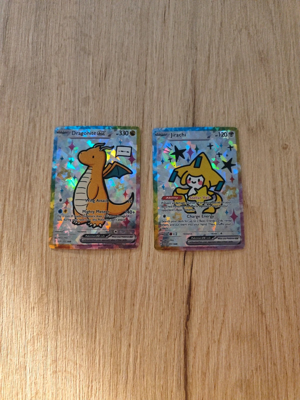 Dragonite jirachi cute card Pokemon holo