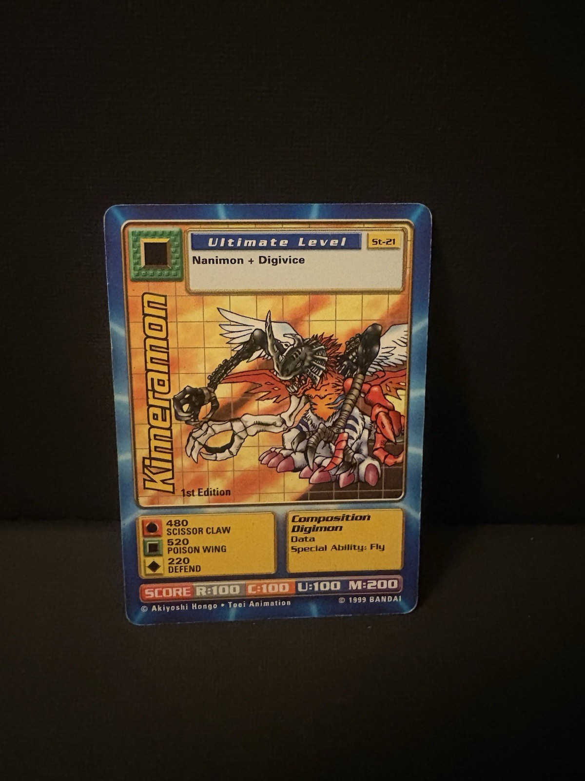 Kimeramon St-21 - 1ª Edizione - 1999 Bandai - Carta Digimon Vintage - LP