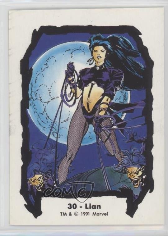 1991 Comic Images Marvel Jim Lee II Lian #30 d8k