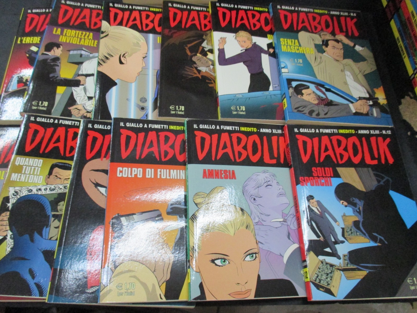 DIABOLIK ANNO XLIII 2004 1/12 - ANNATA COMPLETA