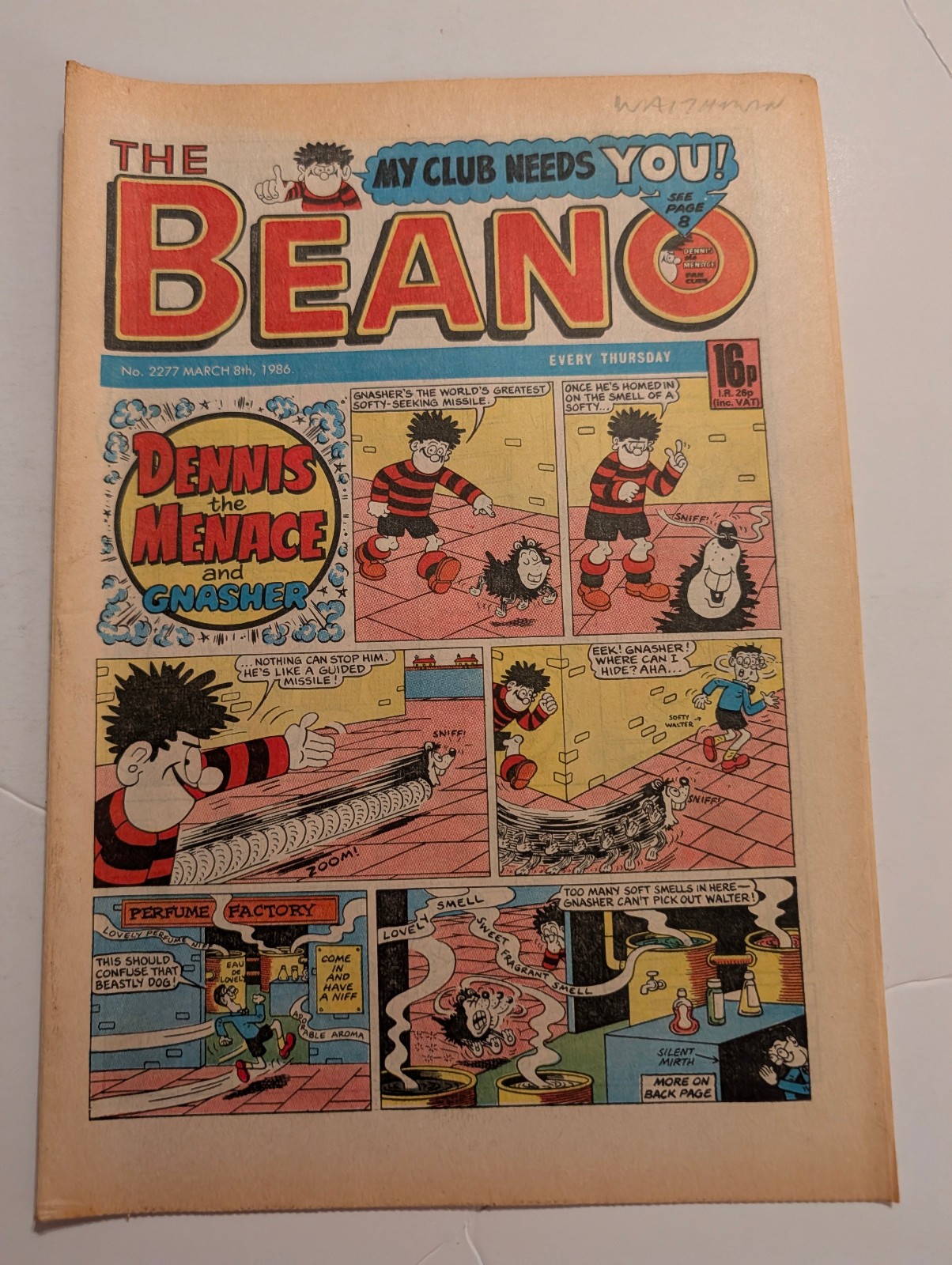 Beano Comic No 2277, March 8th 1986.