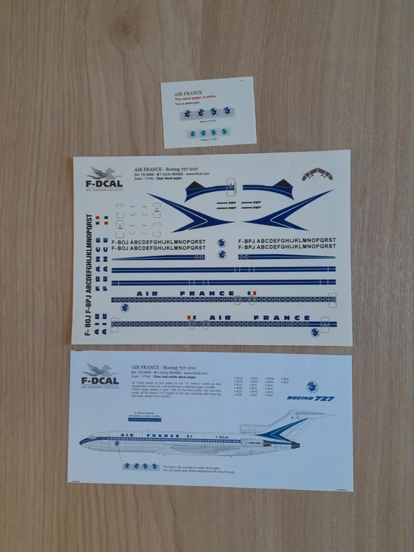 Décalcomanies pour Boeing 727-200