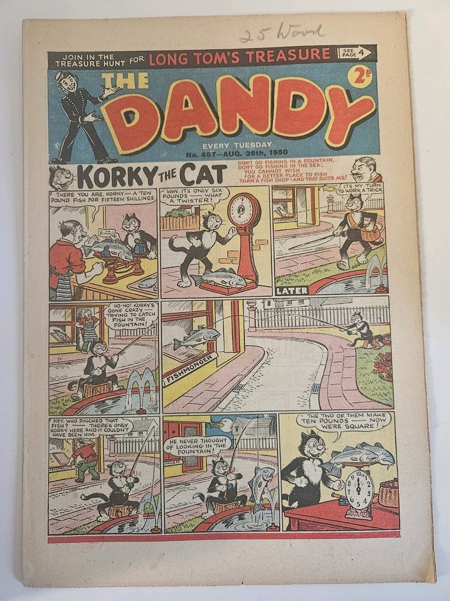 The Dandy Comic - #457 Aug 26th 1950  v/gd cond