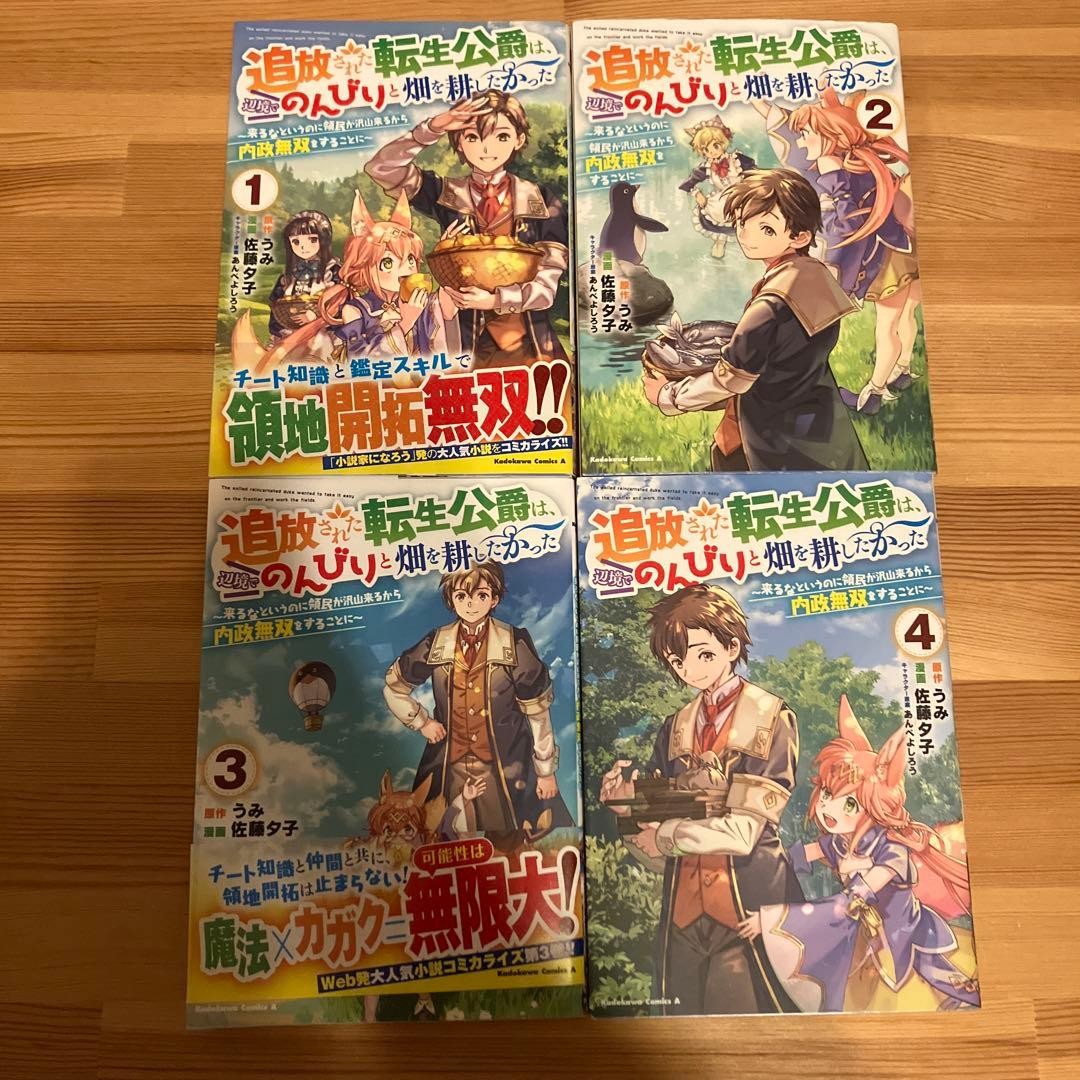 The Exiled Reincarnated Duke Manga Vol 1-4 Giapponese