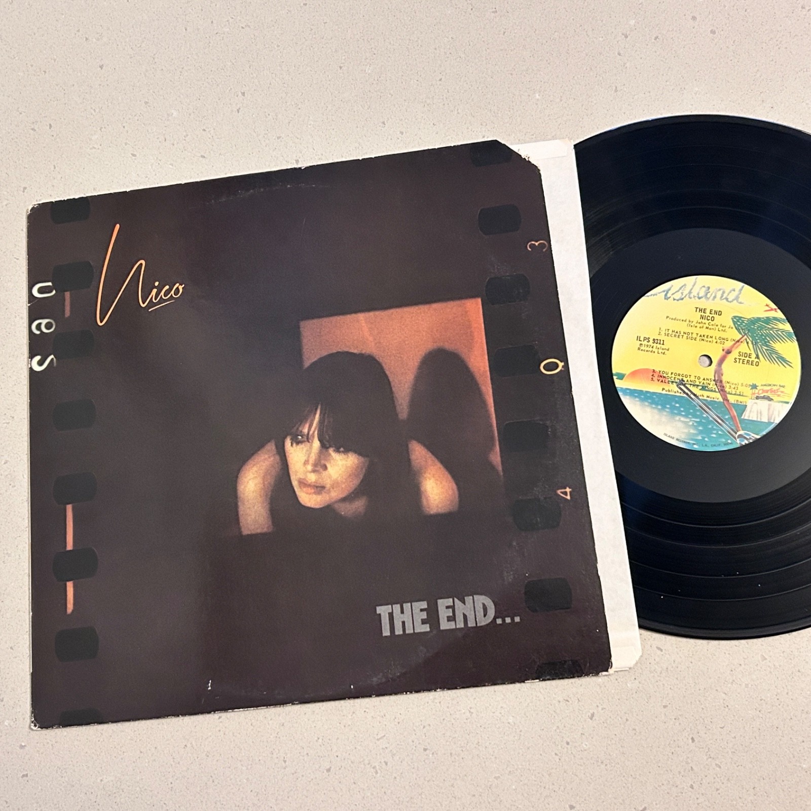 (EX) NICO "The End" 1st US Press 1974 Vinyl LP Island (Velvet Underground)