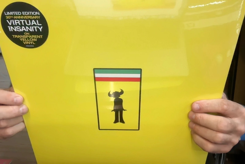 jamiroquai - virtual insanity maxi45t vinyl jaune transparent
