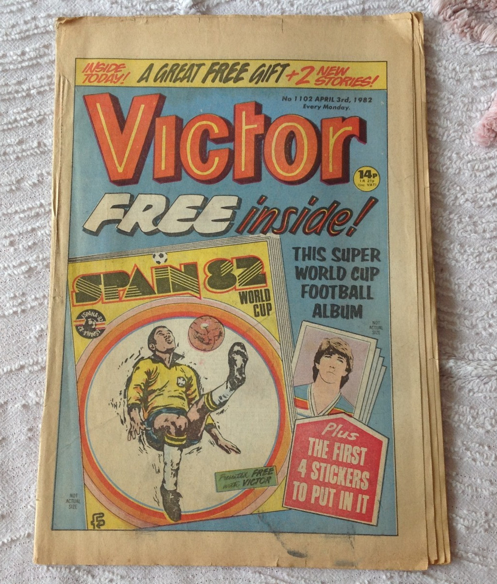 The Victor Comic, April 1982, Spain World Cup edition .  FREE UK POSTAGE