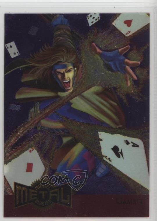 1995 Fleer Marvel Metal Blasters Gambit #4 10yu
