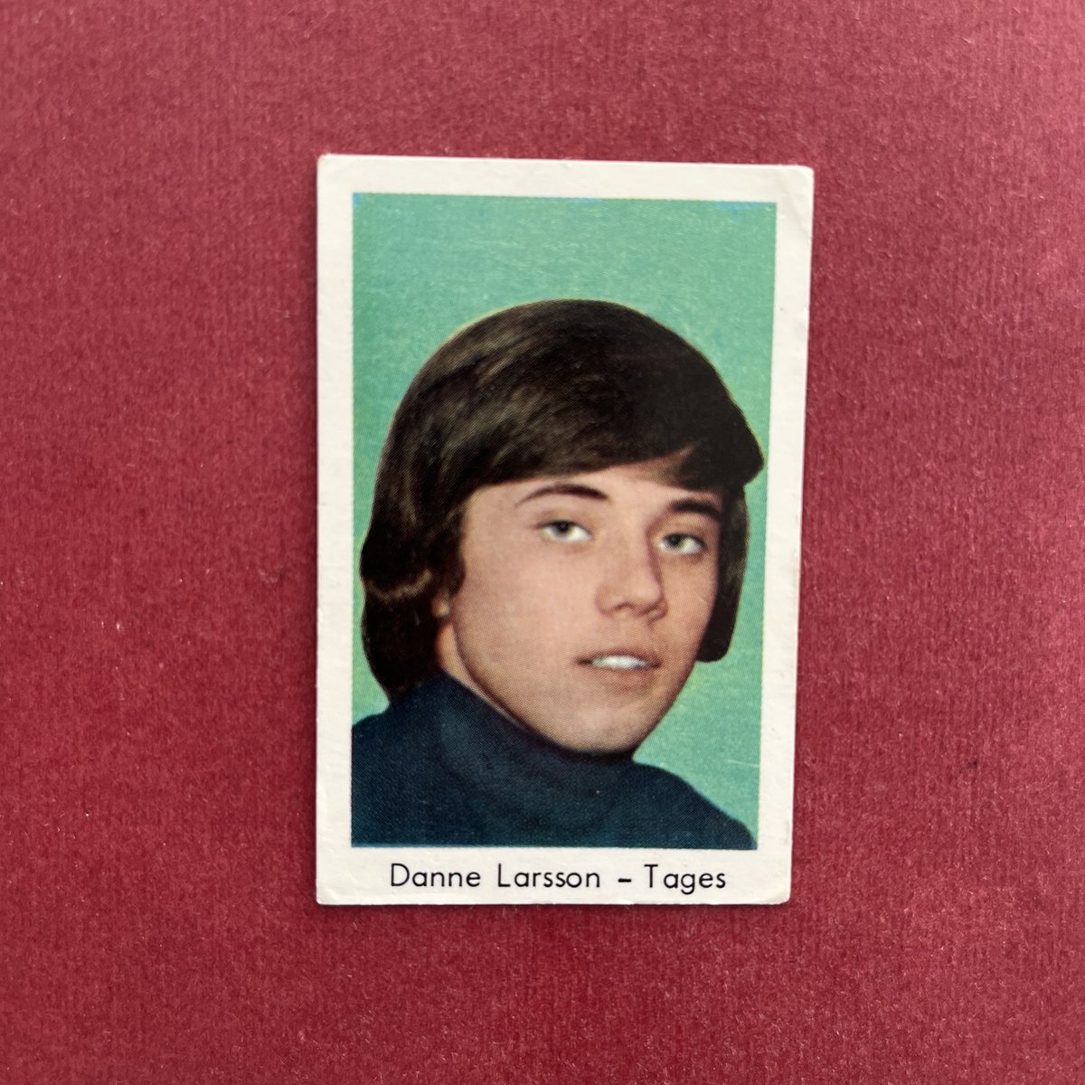 Danne Larsson 1966-68 Dutch Gum Unnumbered Trading Card