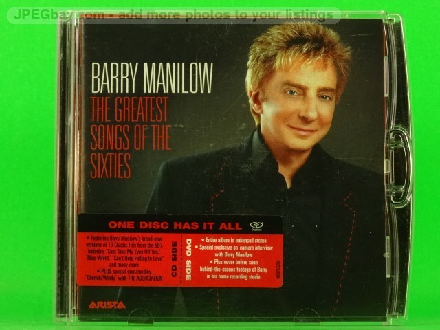 BARRY MANILOW THE GREATEST SONGS OF THE SIXTIES (DOUBLE SIDED DISC 1 SIDE (629) 