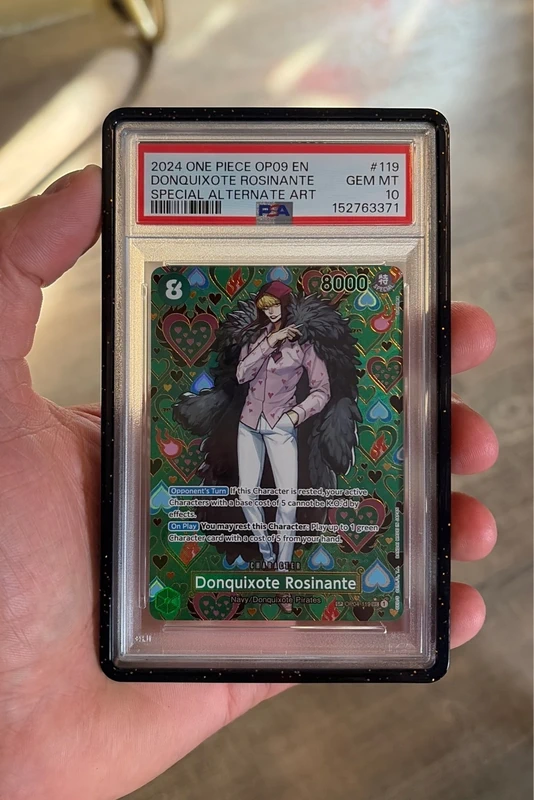 🖤 Donquixote Rosinante #119 – One Piece SP OP04-119 – PSA 10 Gem Mint 🔥