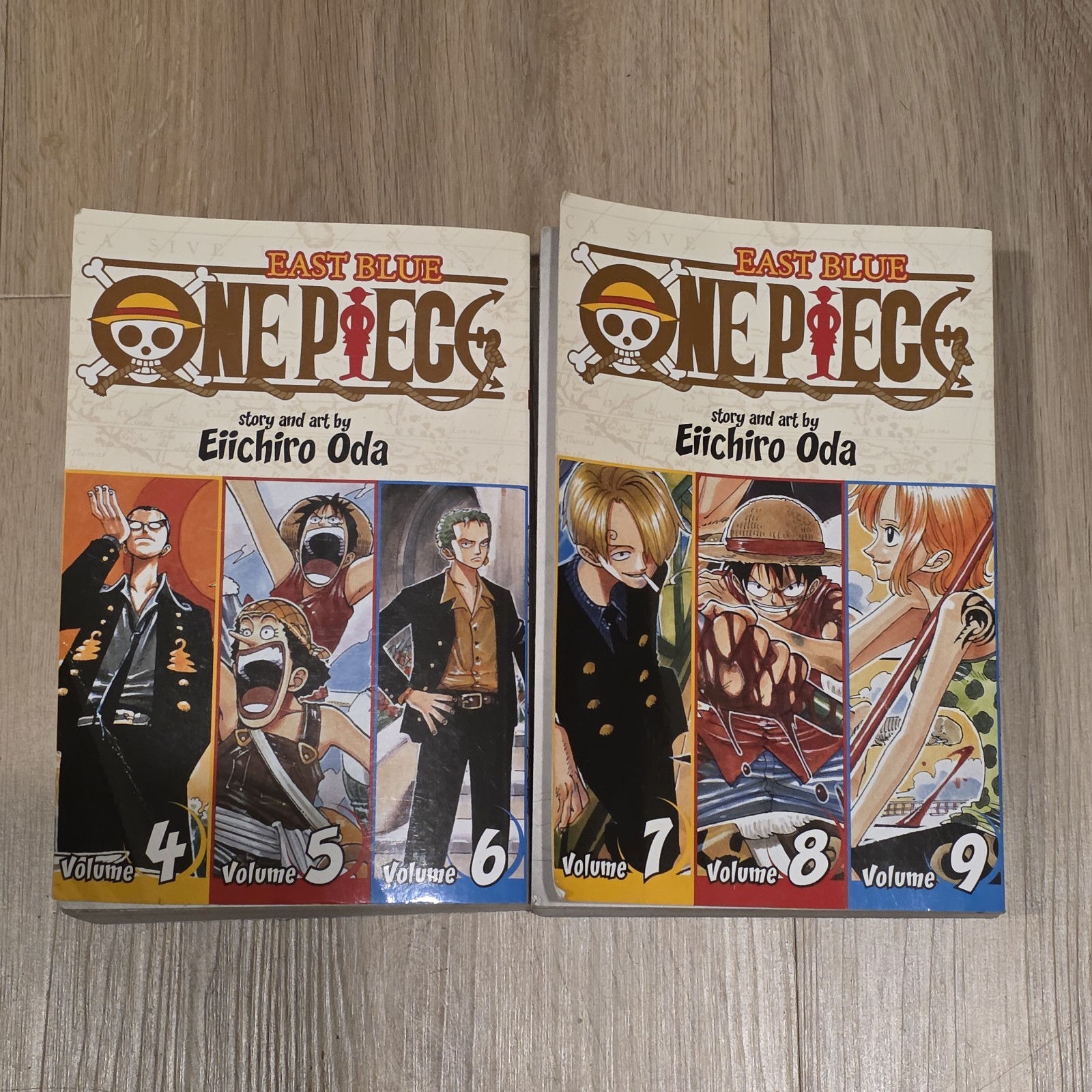 Lotto Manga One Piece Omnibus Edition Vol 2 e 3 Include Vols 4-9 Eiichiro Oda