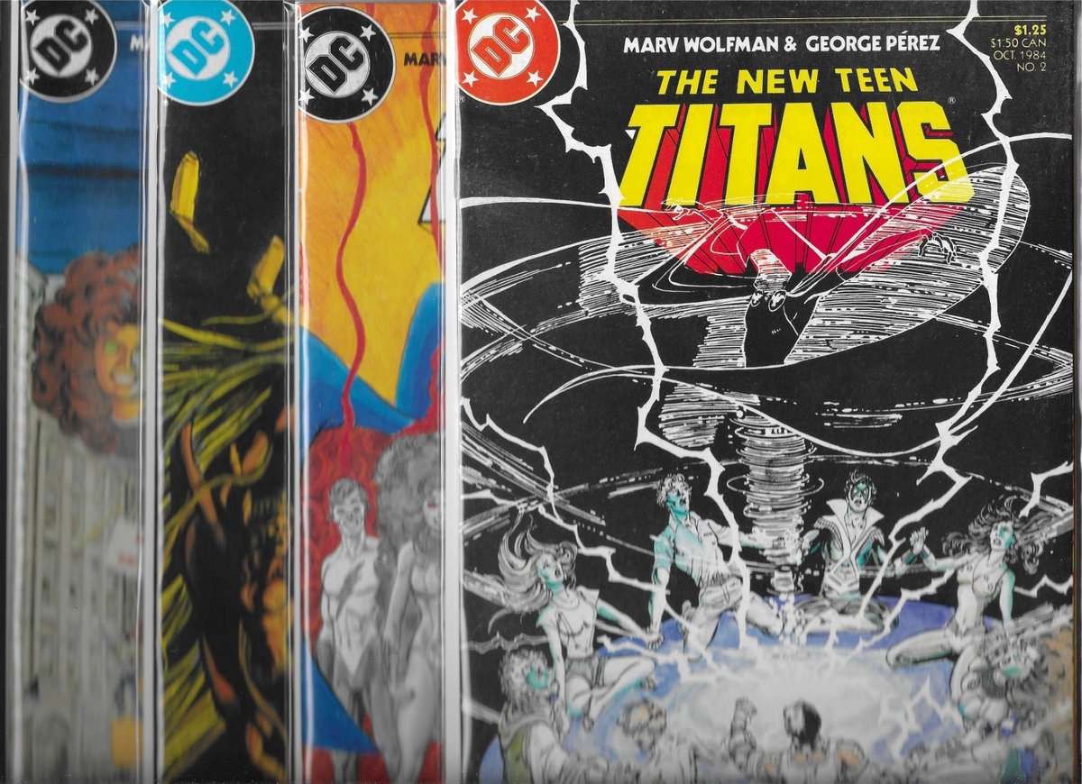THE NEW TEEN TITANS LOTTO DI 8 - #2 4 5 6 7 8 9 10 (NM-)ALTA QUALITÀ ETÀ DEL RAME