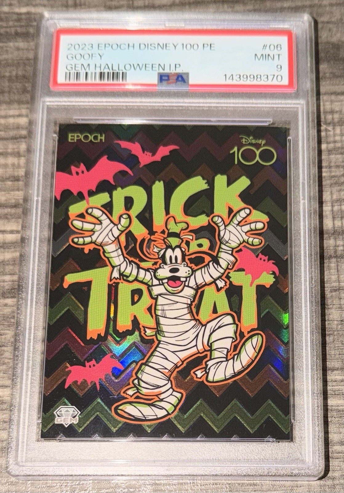 2023 EPOCH Disney 100 Pippo GEM Halloween /25 PSA 9 HW-GEM-06