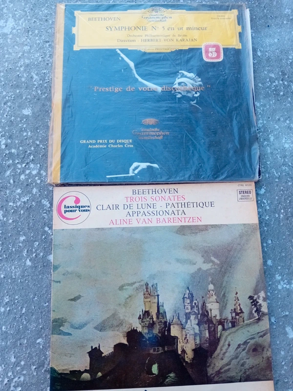 2 vinyles Beethoven