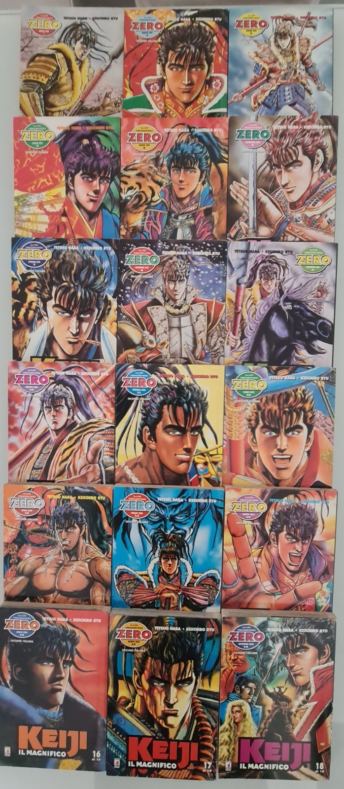 KEIJI IL MAGNIFICO - completa - TETSUO HARA KEIICHIRO RYU - Star Comics - I° Ed.