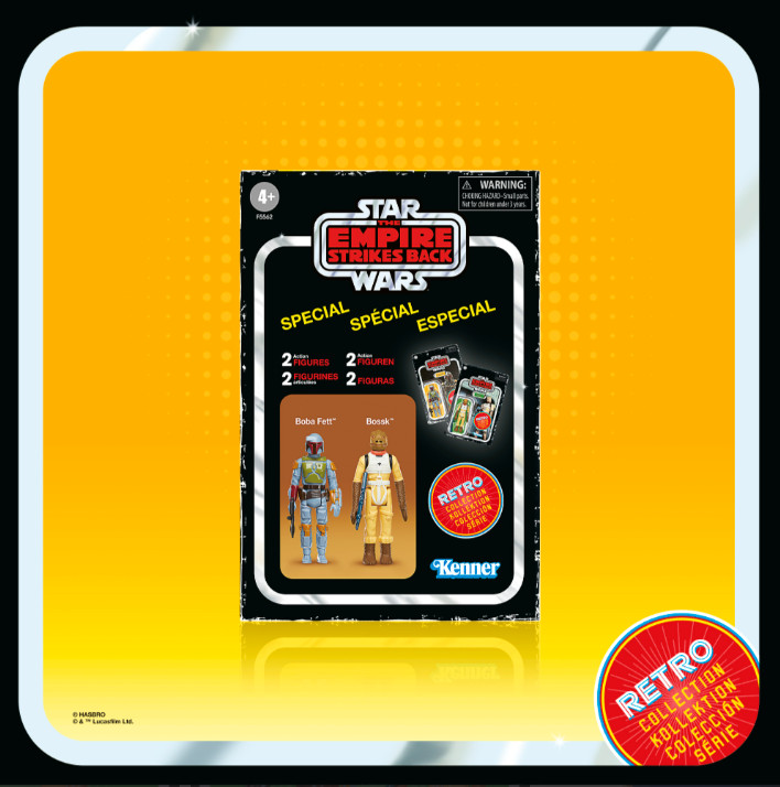 Star Wars Vintage Retro Collection Exclusive Boba Fett Bossk 2 Pack NEW SEALED