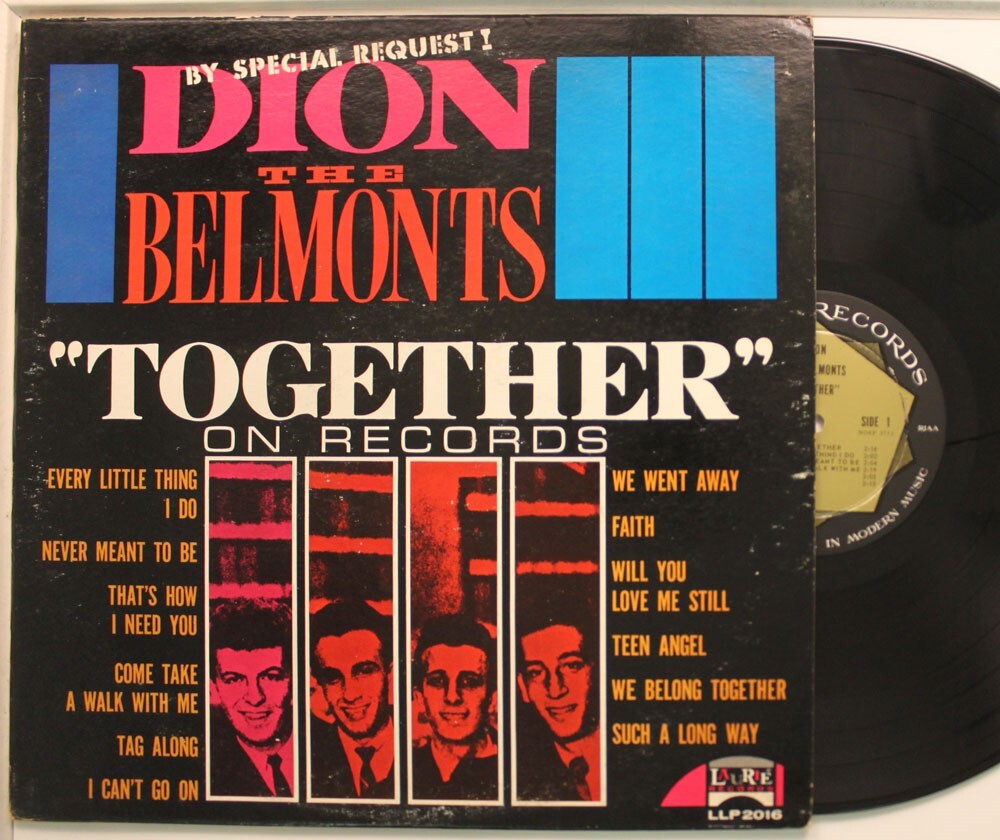 Dion & The Belmonts LP Insieme Su Laurie - VG++ / VG+ A VG++