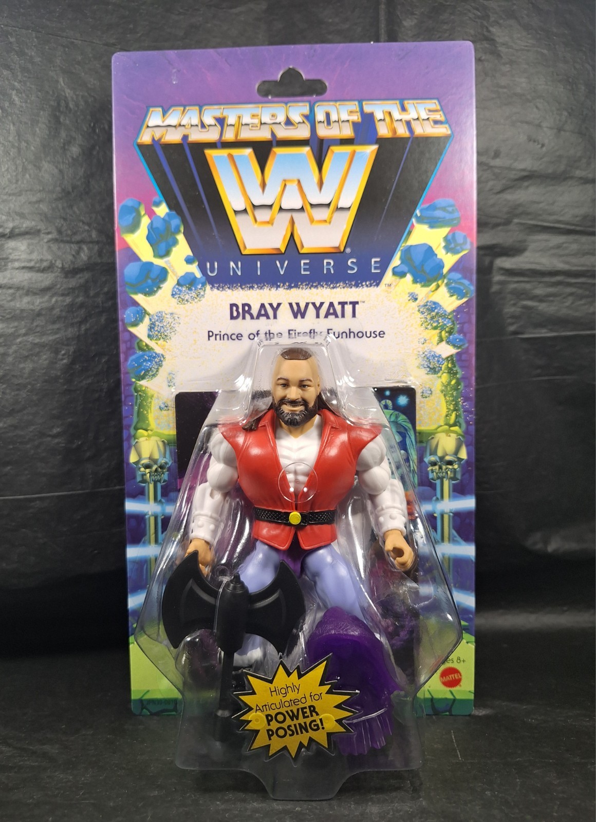 MASTERS OF THE UNIVERSE WWE BRAY WYATT PRINCIPE DELLA LUCCIOLA FUN HOUSE MATTEL 