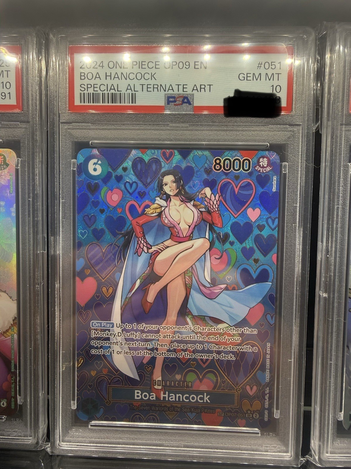Bandai One Piece 2024 OP09 IT Boa Hancock #051 Special Alt Art PSA 10