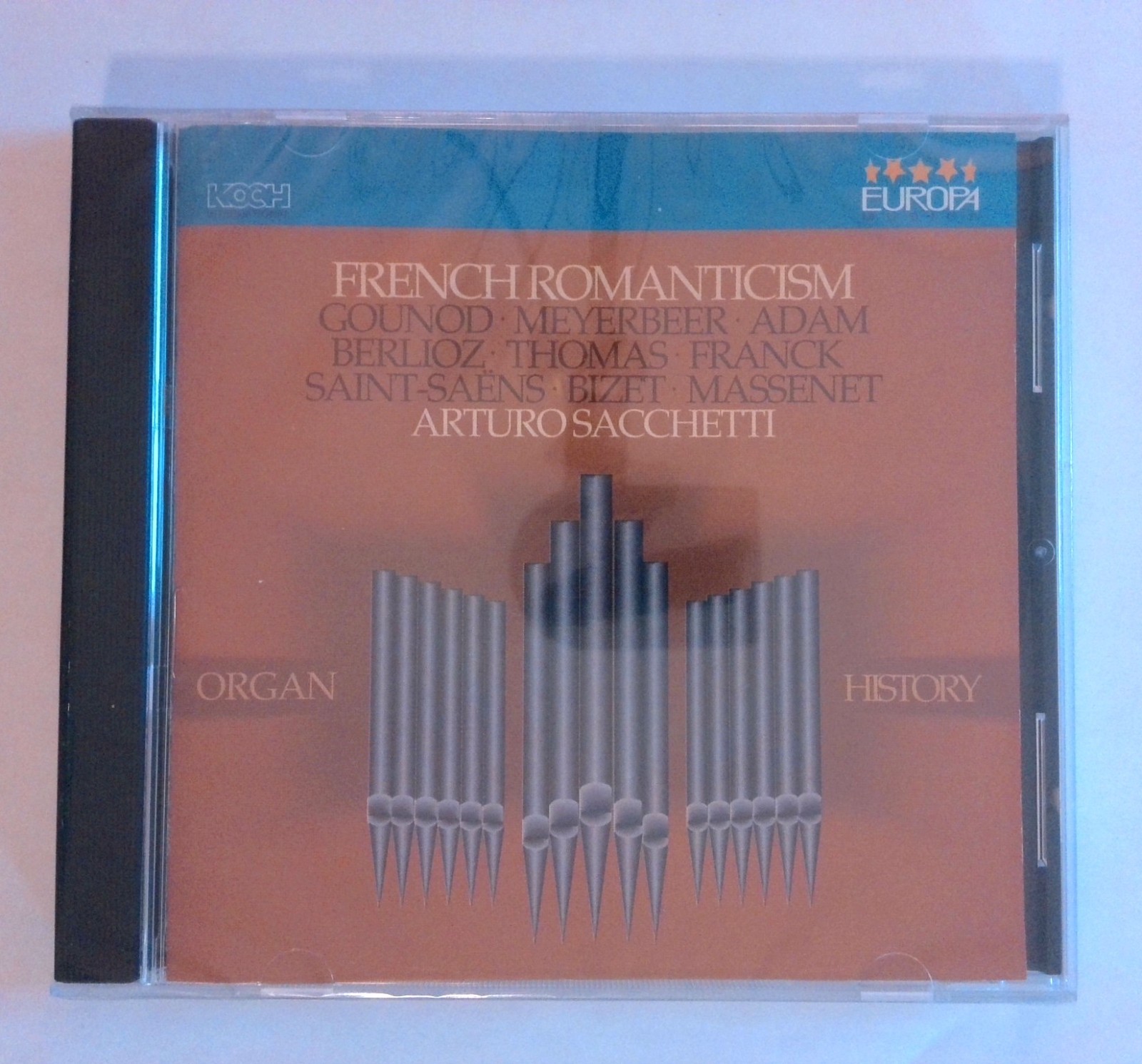 Organ History French Romanticism Arturo Sacchetti CD 1990 Europa [New Sealed CD]