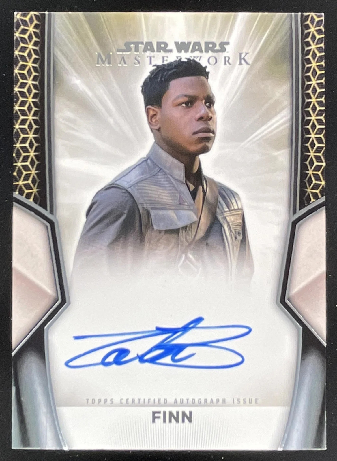 Autografo 2025 Topps Star Wars capolavoro su carta #A-F John Boyega come Finn Auto