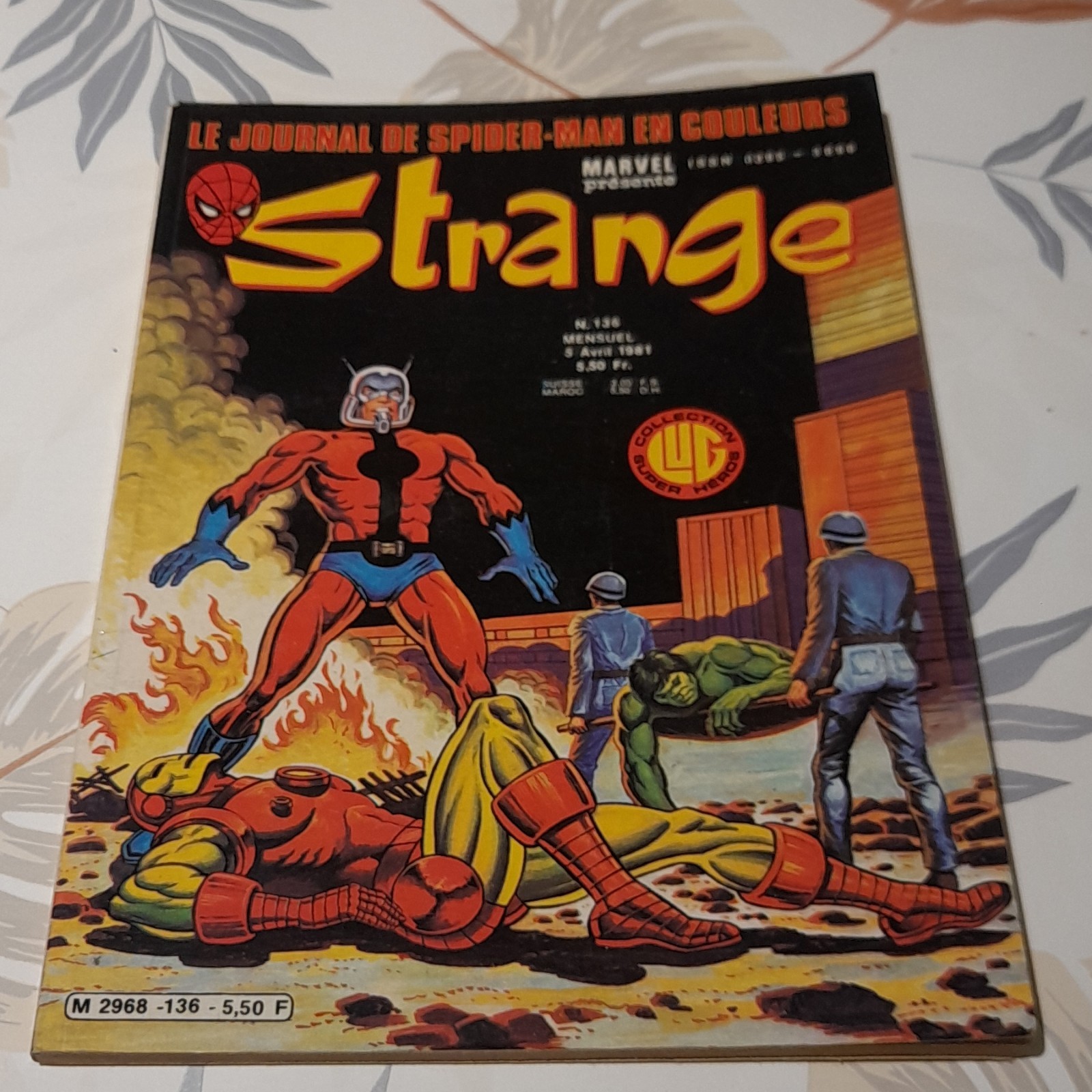 Éditions Lug Strange n°136 1981 Marvel Spider-Man mensuel couleur