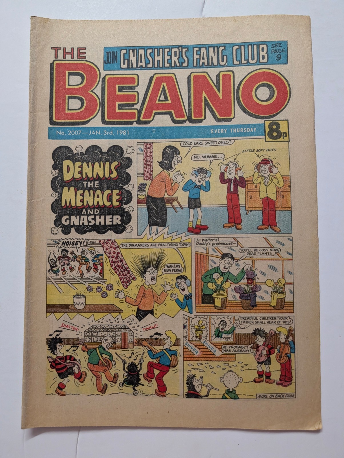 Beano Comic No 2007, January 3rd 1981.