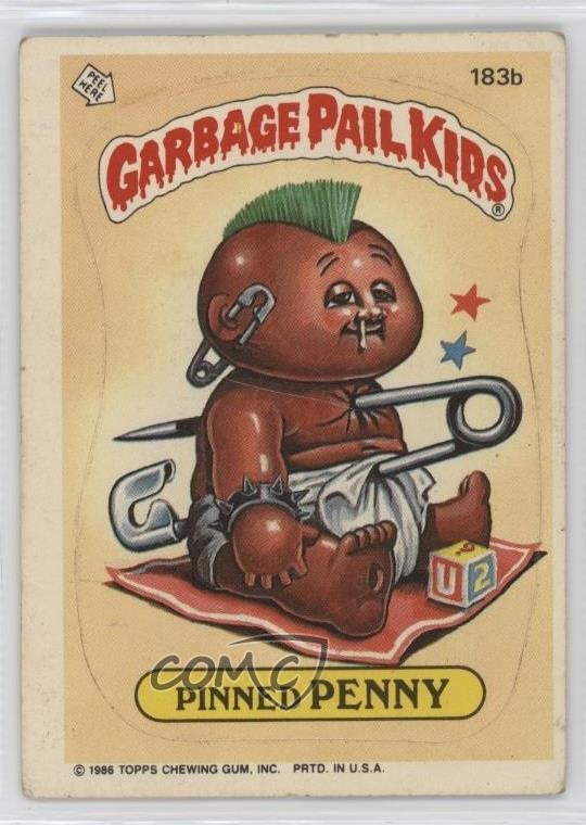 Topps Garbage Pail Kids 1986 serie 5 penny appuntati #183b 00ma