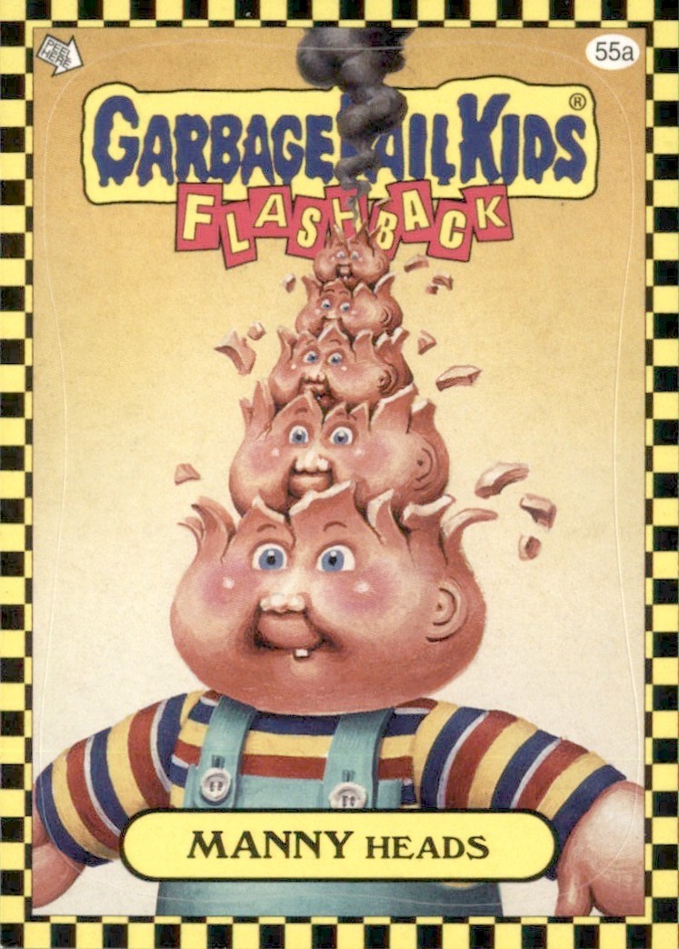 2010 Topps Garbage Pail Kids Flashback Series 1 - MANNY Heads Card #55a
