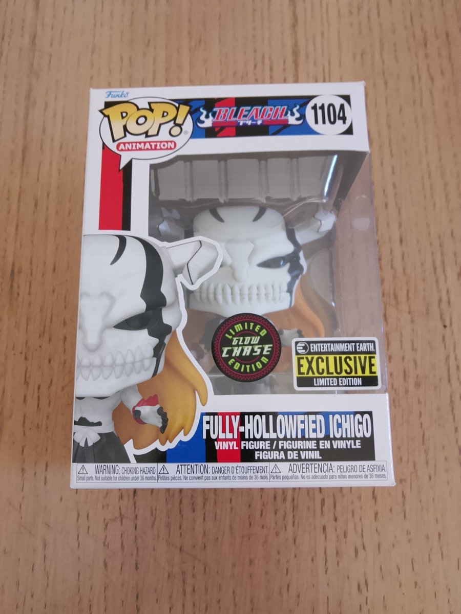 Funko Pop Fully Hollowfied Ichigo 1104 - Bleach Entertainment Earth Glow Chase