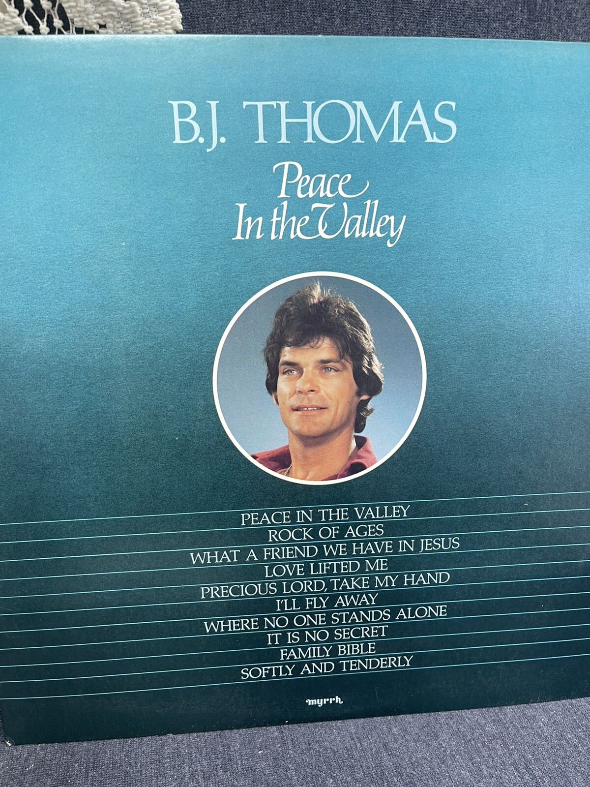 B.J.Thomas Peace In the Valley LP Record 1982 Myrrh