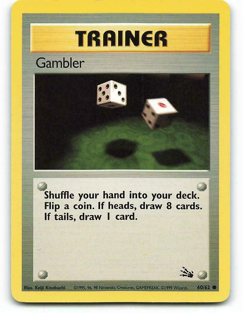 POKEMON CARD GAMBLER 60/62 TRAINER ITEM POKEMON TCG CCG