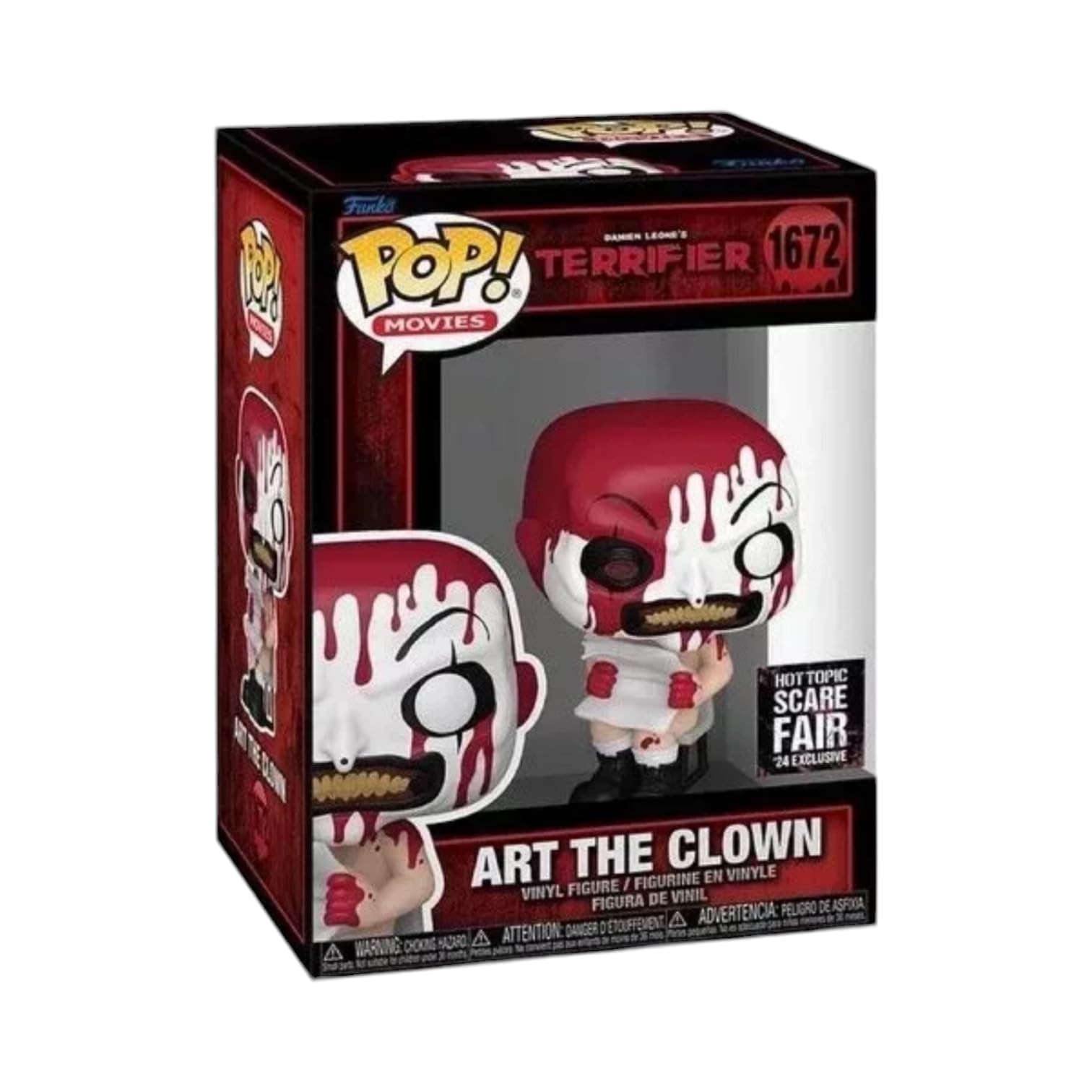 Funko Pop! Movies Terrifier Art The Clown Bloody Figure, 9,5 cm, Bol 8k4j