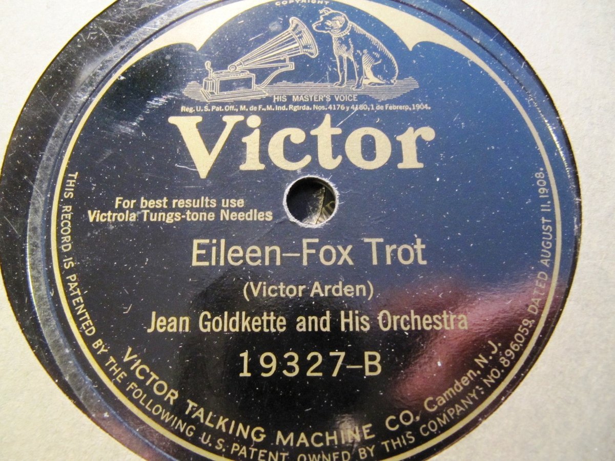 1924 FIRST REC JEAN GOLDKETTE ORCH Eileen Don Bestor Orch Wait'll you see 19327