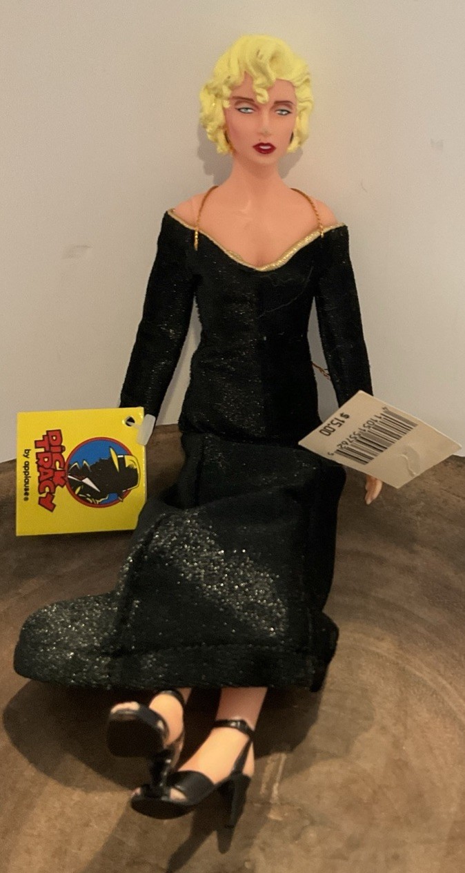 Bambola vintage anni 90 Applause Dick Tracy da collezione senza fiato Mahoney Madonna 10”
