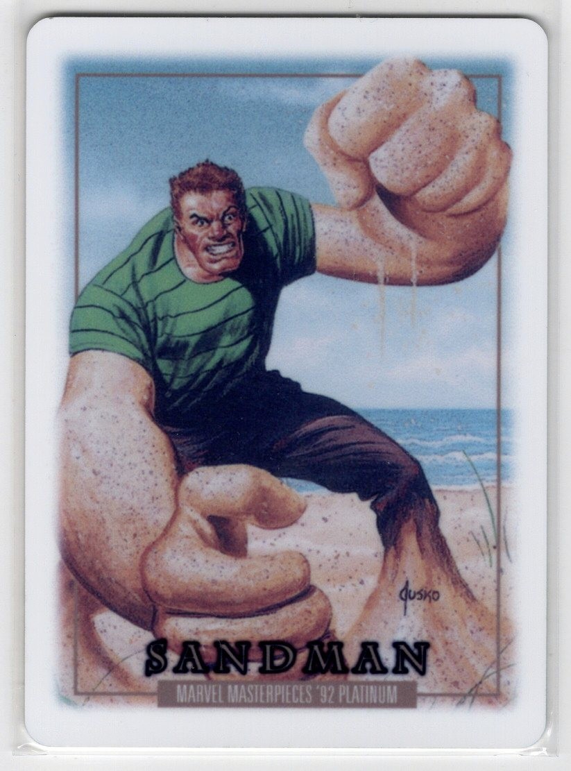 2024 Marvel Masterpieces '92 Platinum Metallurgy Sandman #77