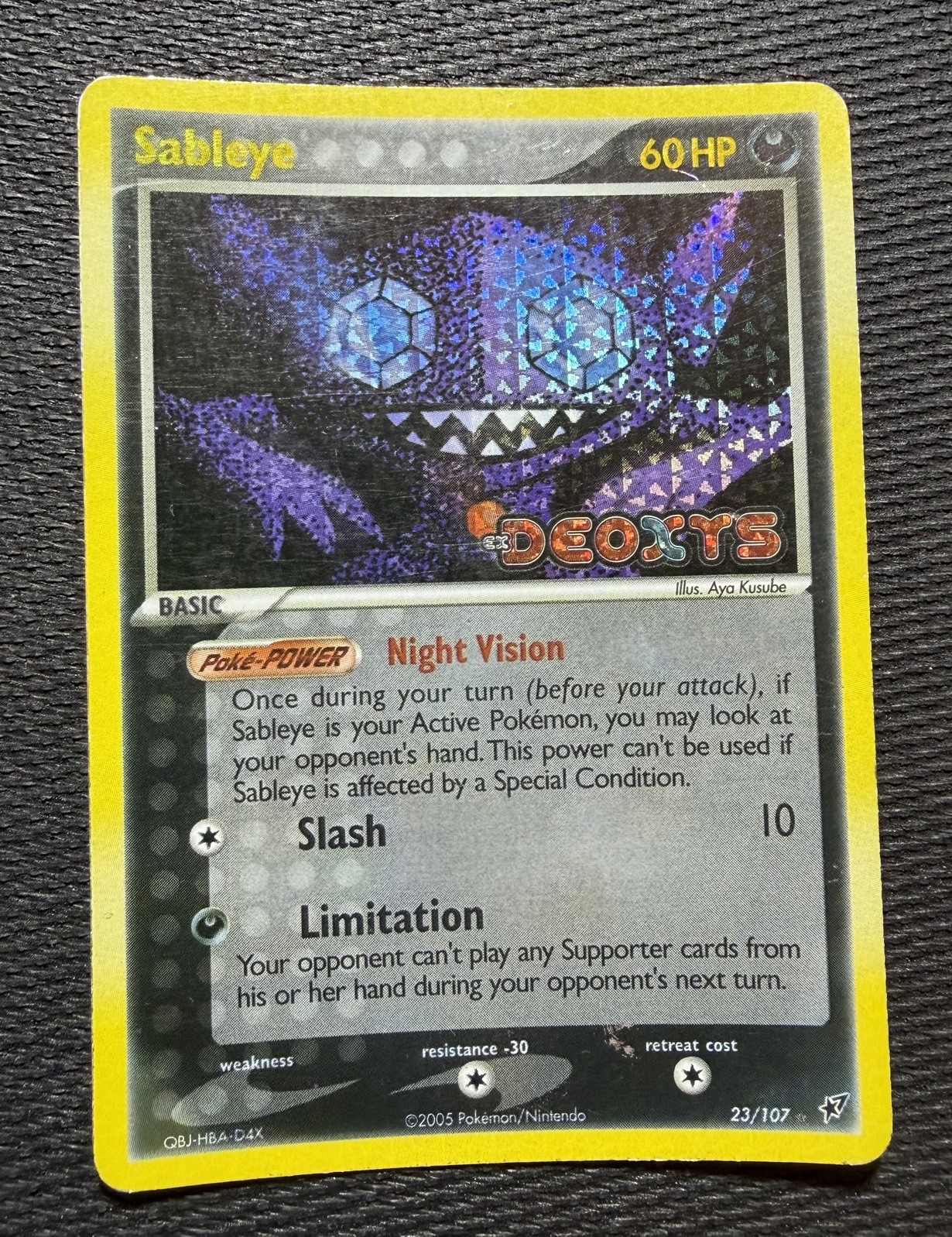 Sableye 23/107 EX Deoxys Reverse Holo