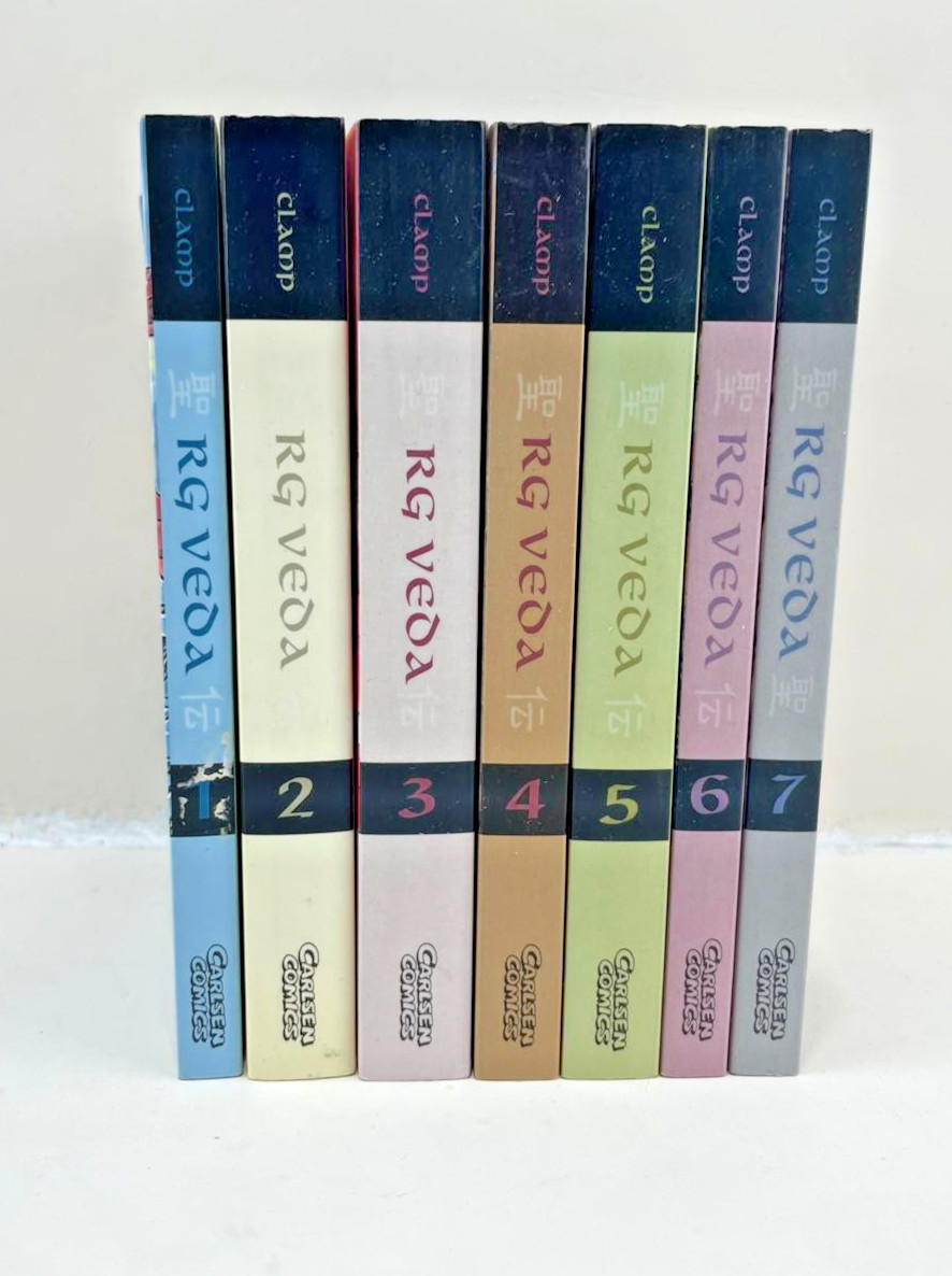RG Veda 1-7, in set completo, fantasy manga, condizioni accettabili, italiano