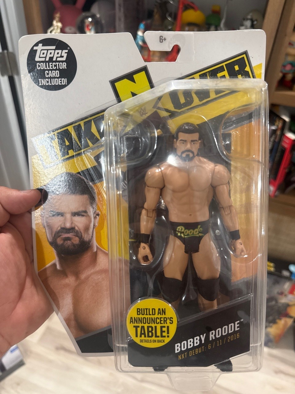 Mattel WWE NXT TakeOver Bobby Roode Basic Figure FHW88 Sealed Card Bent
