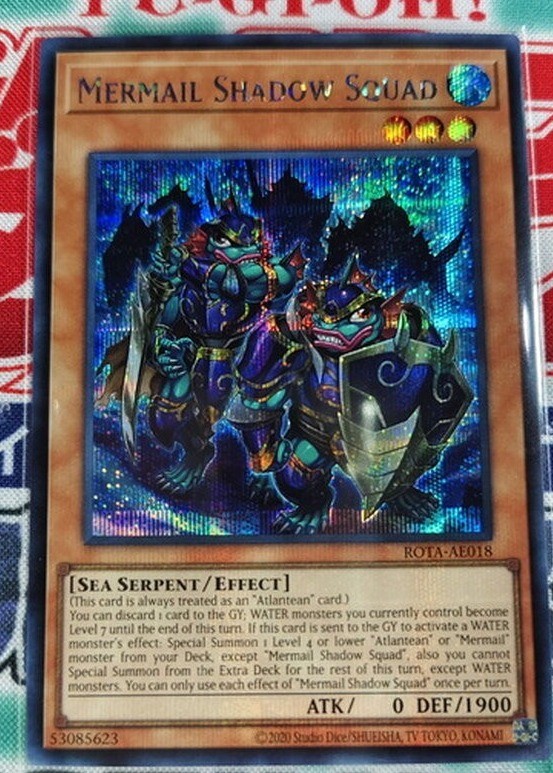 Yugioh Asian English ROTA-AE018 Mermail Shadow Squad Secret Rare Card